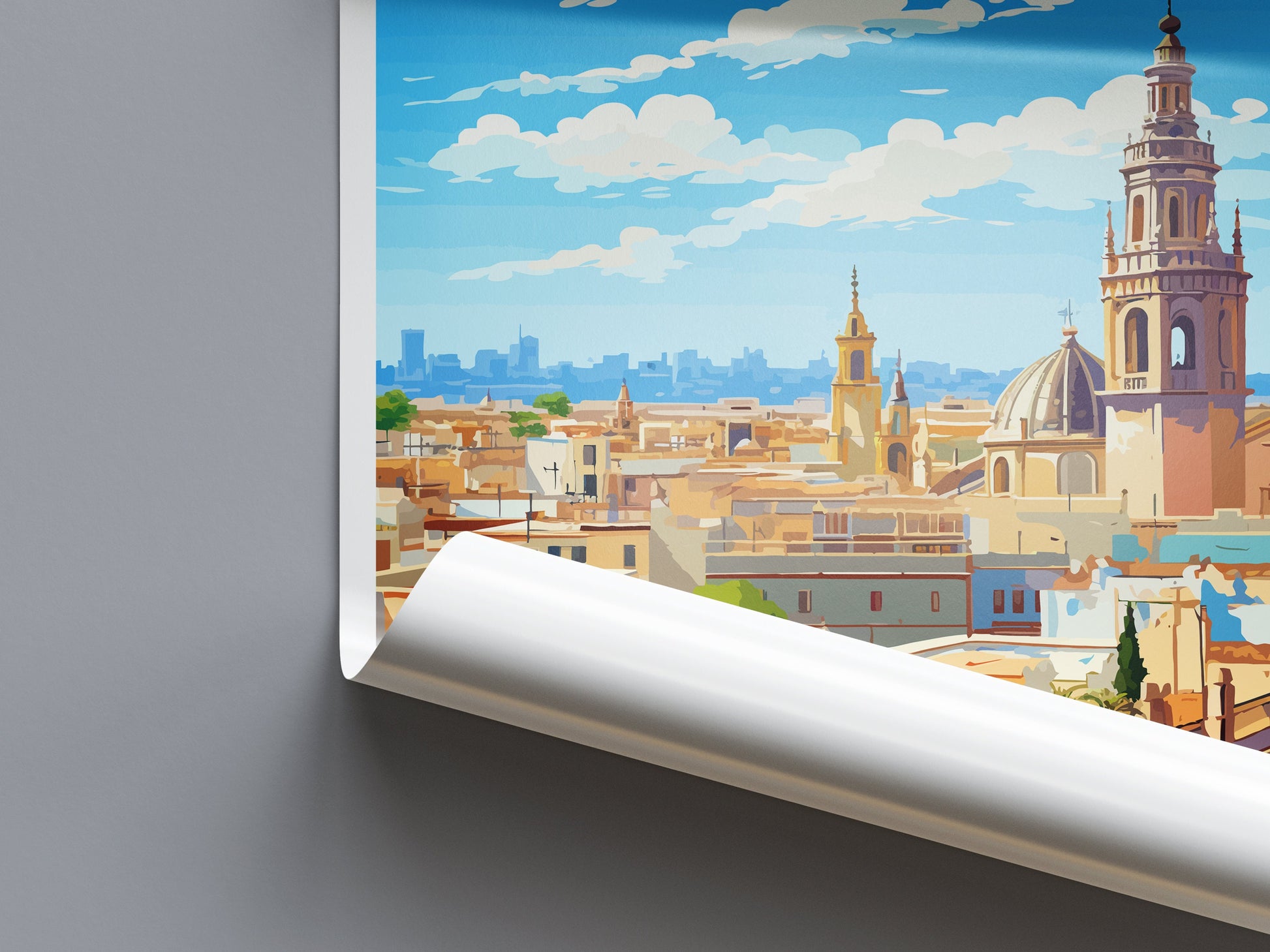 Seville Travel Print Wall Art Seville Wall Hanging Home Décor Seville Gift Art Lovers Spain Art Lover Gift Seville Print Spain Wall Art Deco