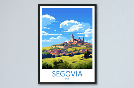 Segovia Travel Print Wall Art Segovia Wall Hanging Home Décor Segovia Gift Art Lovers Spain Art Lover Gift Segovia Print Spain Wall Art