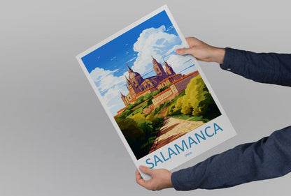 Salamanca Travel Print Wall Art Salamanca Wall Hanging Home Décor Salamanca Gift Art Lovers Spain Art Lover Gift Salamanca Print Spain Art
