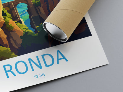 Ronda Travel Print Wall Art Ronda Wall Hanging Home Décor Ronda Gift Art Lovers Spain Art Lover Gift Ronda Print Spain Wall Art