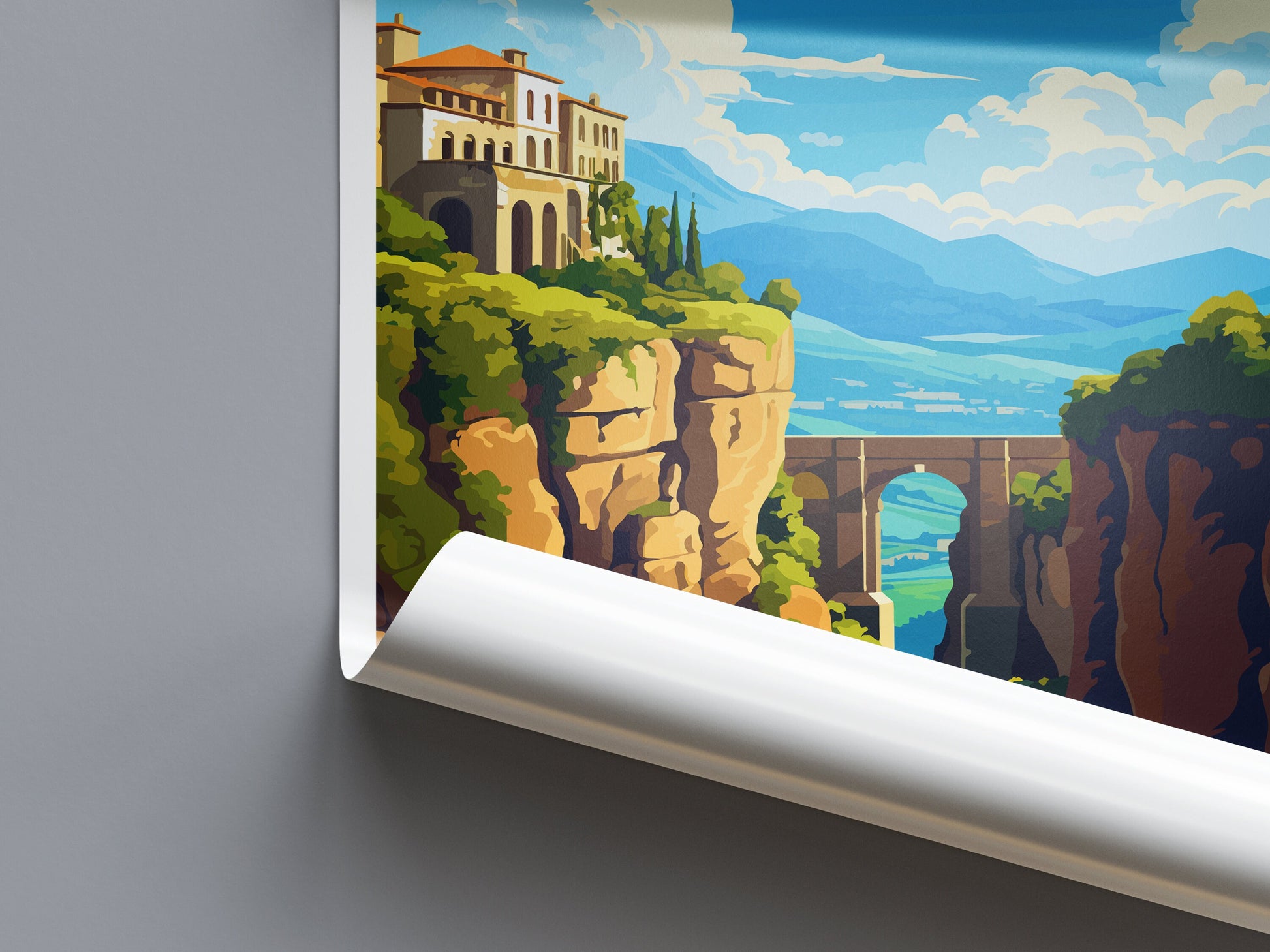 Ronda Travel Print Wall Art Ronda Wall Hanging Home Décor Ronda Gift Art Lovers Spain Art Lover Gift Ronda Print Spain Wall Art