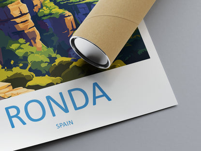 Ronda Travel Print Wall Art Ronda Wall Hanging Home Décor Ronda Gift Art Lovers Spain Art Lover Gift Ronda Print Spain Wall Art