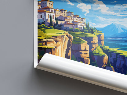 Ronda Travel Print Wall Art Ronda Wall Hanging Home Décor Ronda Gift Art Lovers Spain Art Lover Gift Ronda Print Spain Wall Art