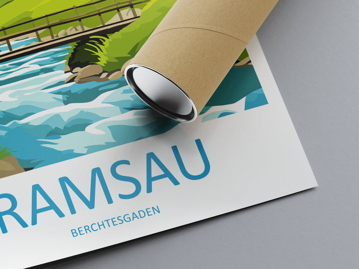 Ramsau Travel Print Wall Art Ramsau Wall Hanging Home Décor Ramsau Gift Art Lovers Germany Art Lover Gift Berchtesgaden