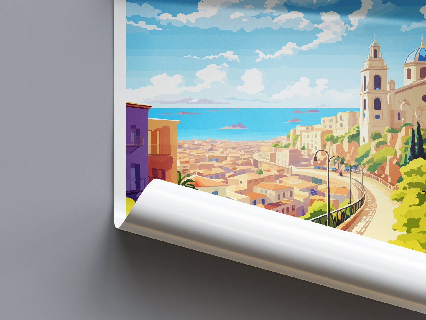 Malaga Travel Print Wall Art Malaga Wall Hanging Home Décor Malaga Gift Art Lovers Spain Art Lover Gift Malaga Wall Décor Malaga Spain Decor