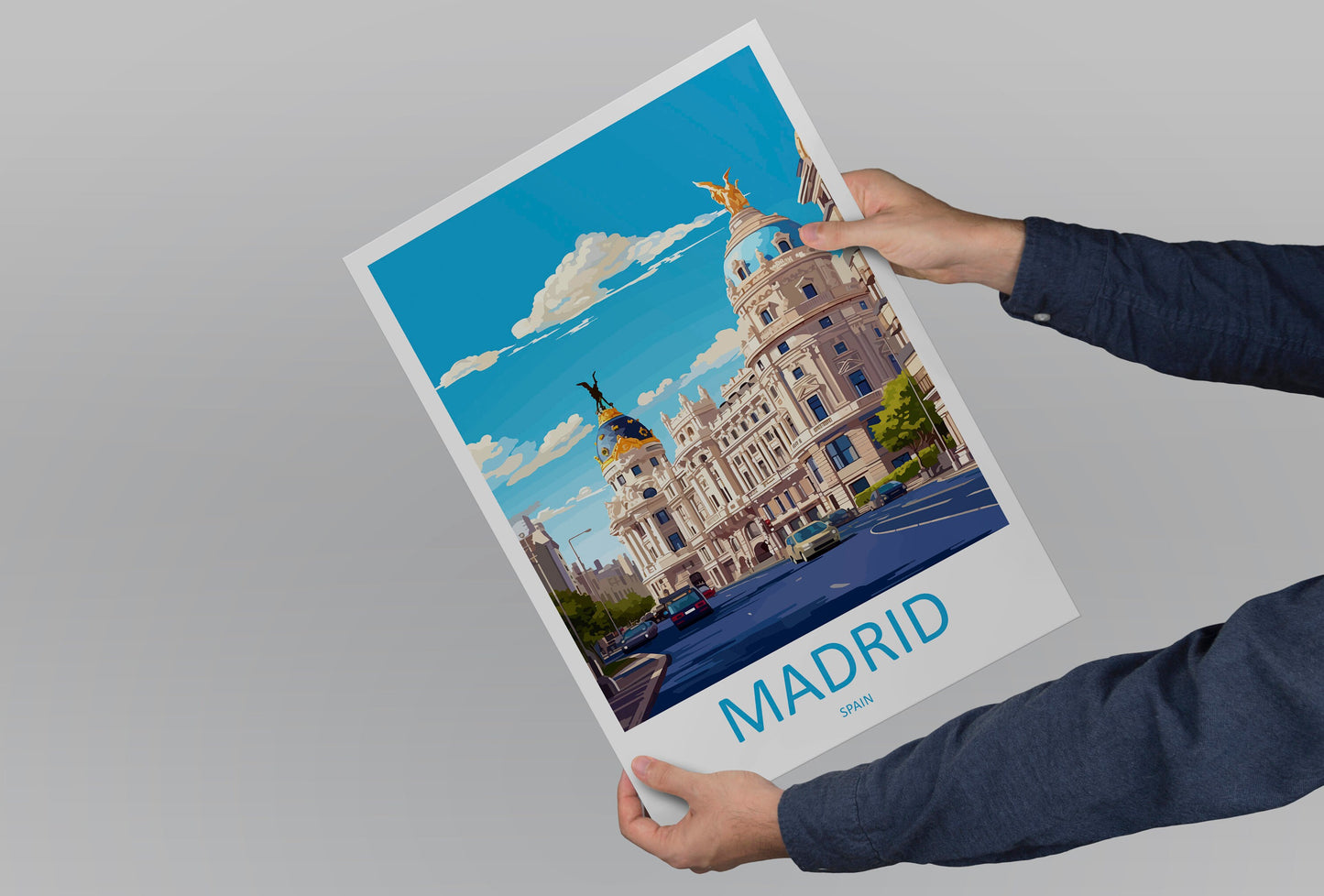 Madrid Travel Print Wall Art Madrid Wall Hanging Home Décor Madrid Gift Art Lovers Spain Art Lover Gift Madrid Wall Décor Madrid Spain Print