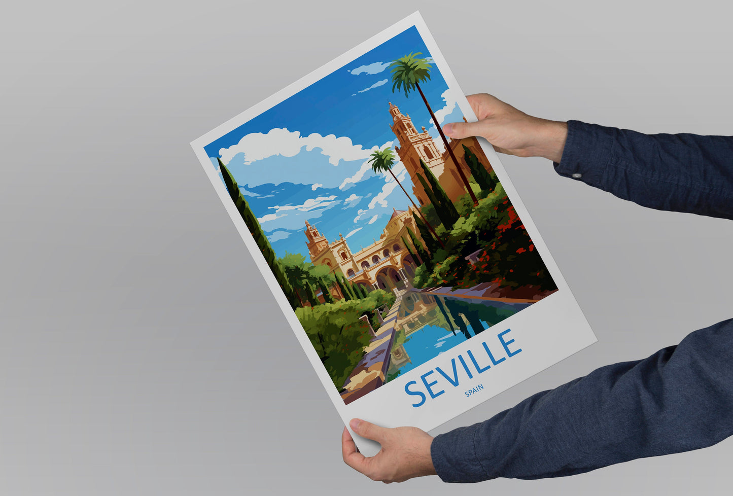 Seville Travel Print Wall Art Seville Wall Hanging Home Décor Seville Gift Art Lovers Spain Art Lover Gift Seville Print Spain Wall Art Deco