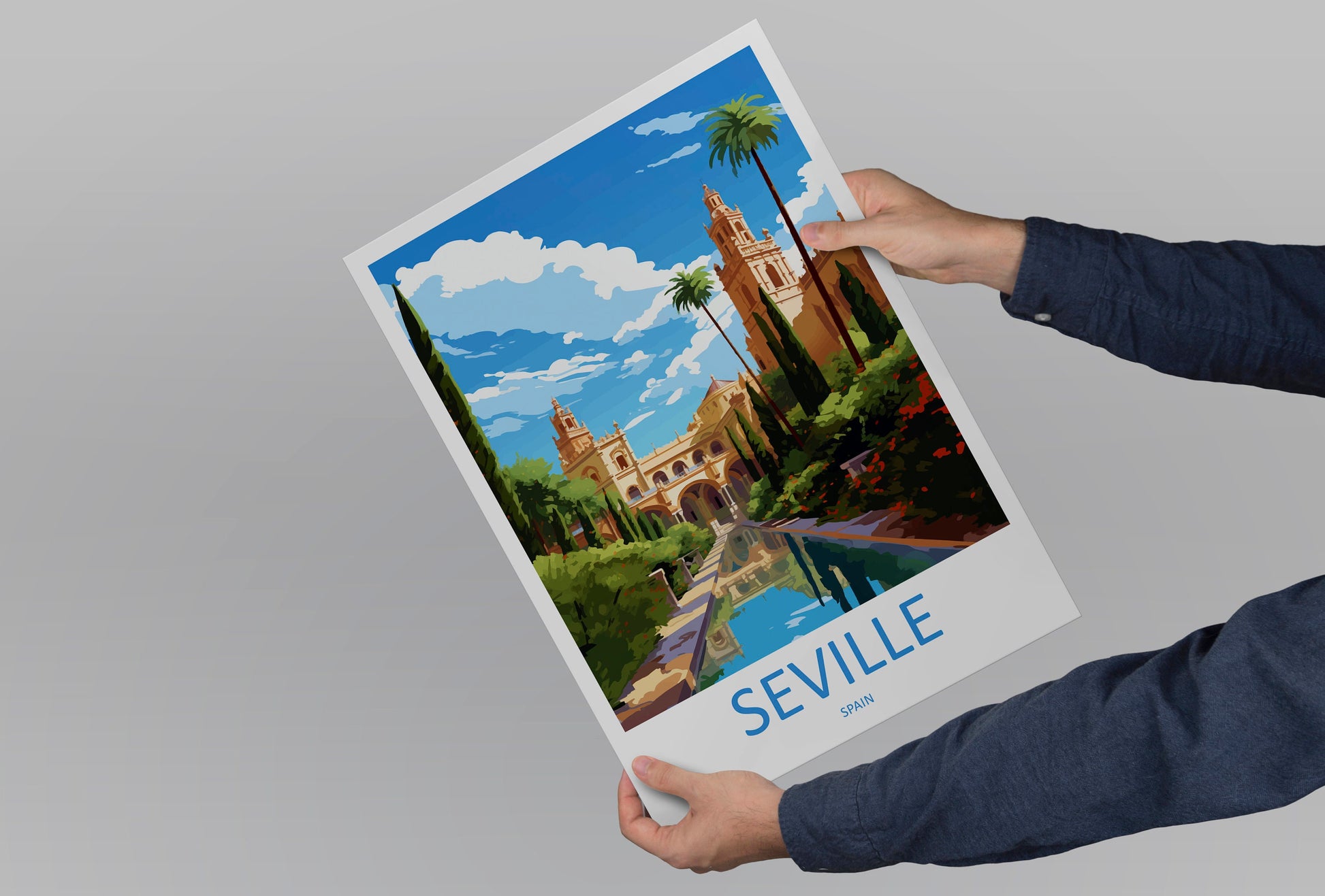 Seville Travel Print Wall Art Seville Wall Hanging Home Décor Seville Gift Art Lovers Spain Art Lover Gift Seville Print Spain Wall Art Deco