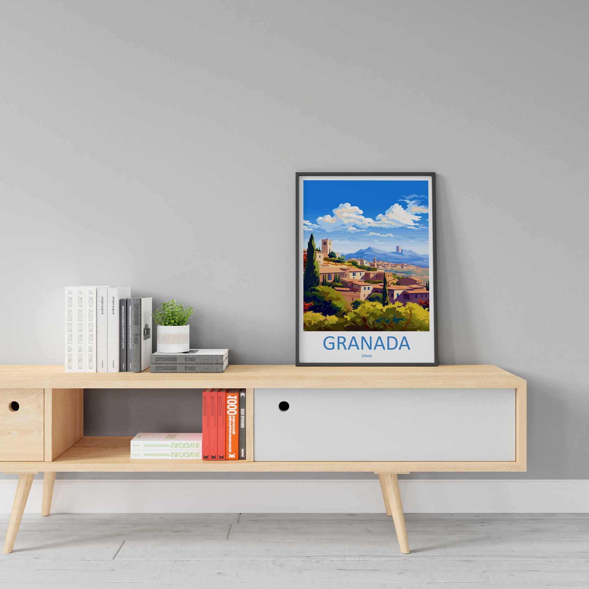 Granada Travel Print Wall Art Granada Wall Hanging Home Décor Granada Gift Art Lovers Spain Art Lover Gift Granada Wall Décor Granada Art