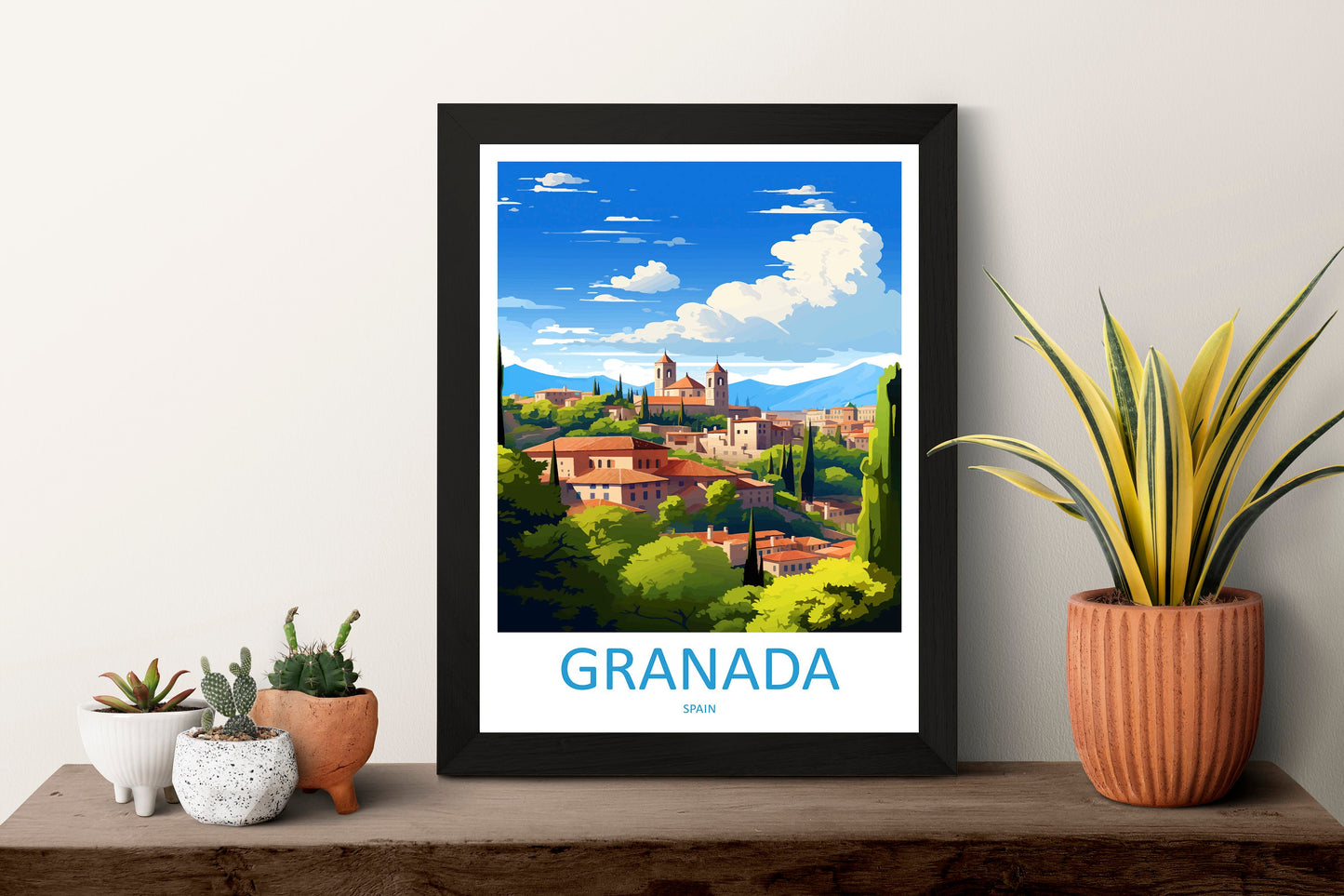 Granada Travel Print Wall Art Granada Wall Hanging Home Décor Granada Gift Art Lovers Spain Art Lover Gift Granada Wall Décor Granada Art