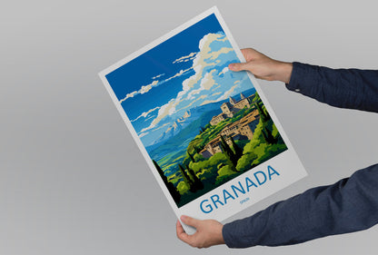 Granada Travel Print Wall Art Granada Wall Hanging Home Décor Granada Gift Art Lovers Spain Art Lover Gift Granada Wall Décor Granada Art
