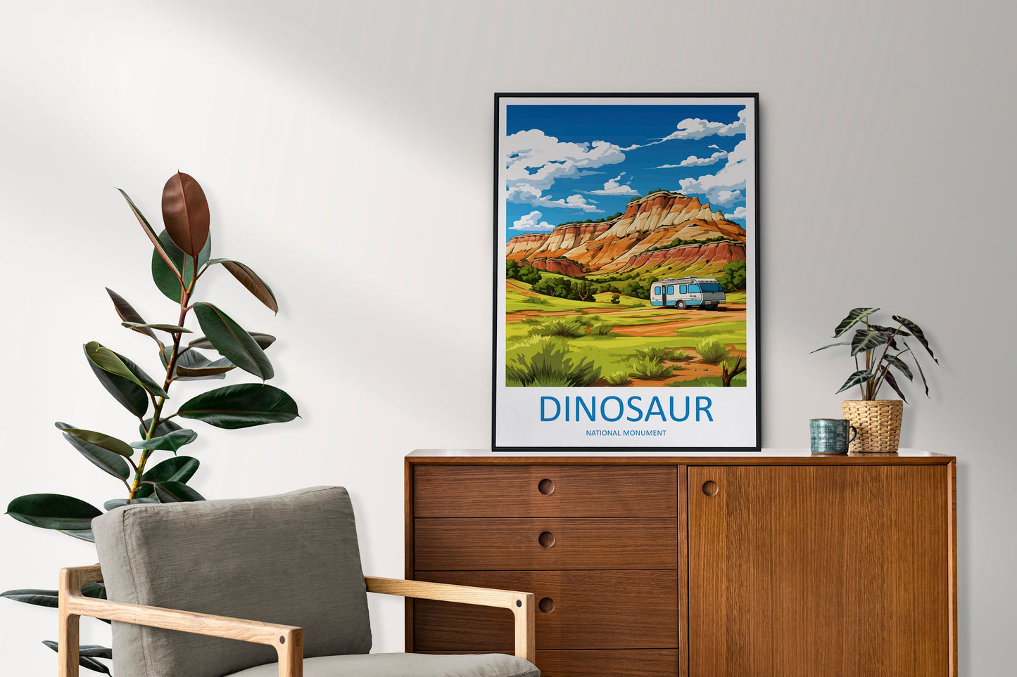Dinosaur National Monument Travel Print Wall Art Dinosaur Monument Wall Hanging Home Décor Dinosaur Monument Art Lovers Utah Art Lover Gift