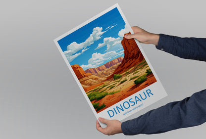 Dinosaur National Monument Travel Print Wall Art Dinosaur Monument Wall Hanging Home Décor Dinosaur Monument Art Lovers Utah Art Lover Gift