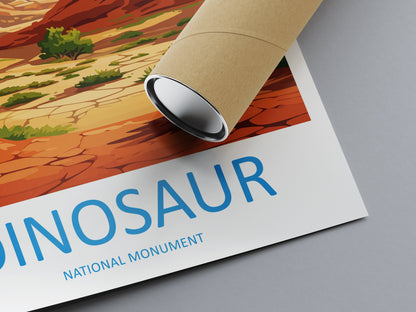 Dinosaur National Monument Travel Print Wall Art Dinosaur Monument Wall Hanging Home Décor Dinosaur Monument Art Lovers Utah Art Lover Gift