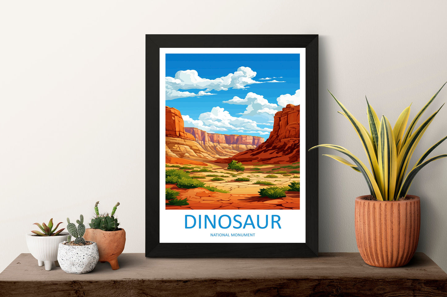 Dinosaur National Monument Travel Print Wall Art Dinosaur Monument Wall Hanging Home Décor Dinosaur Monument Art Lovers Utah Art Lover Gift