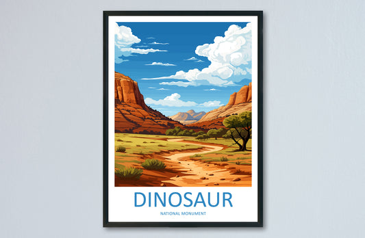 Dinosaur National Monument Travel Print Wall Art Dinosaur Monument Wall Hanging Home Décor Dinosaur Monument Art Lovers Utah Art Lover Gift