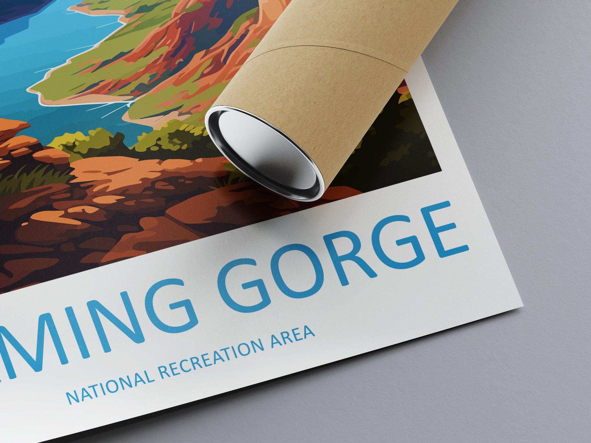 Flaming Gorge Travel Print Wall Art Flaming Gorge Wall Hanging Home Décor Flaming Gorge Art Lovers Utah Art Lover