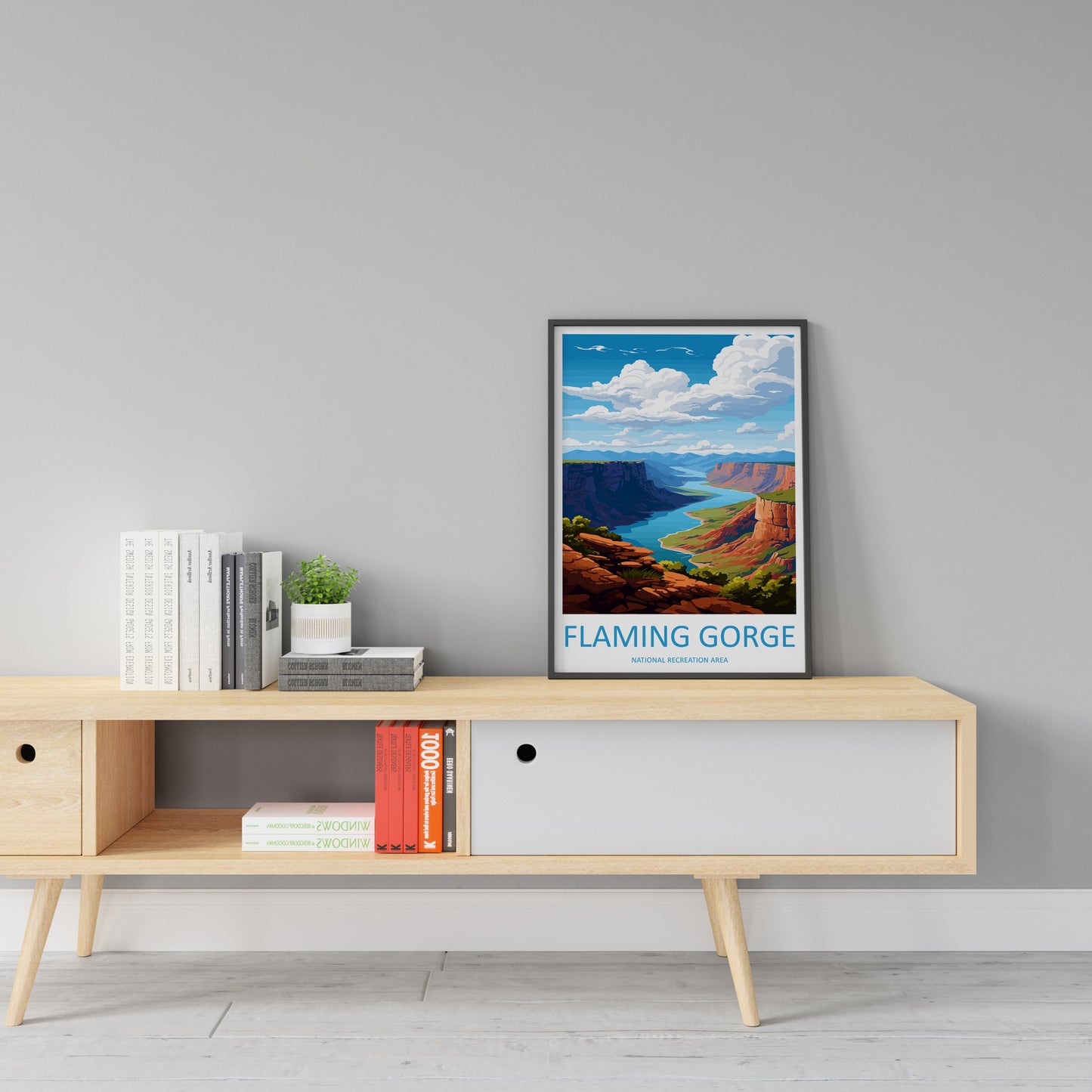 Flaming Gorge Travel Print Wall Art Flaming Gorge Wall Hanging Home Décor Flaming Gorge Art Lovers Utah Art Lover