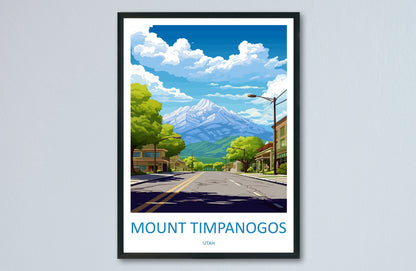Mount Timpanogos Travel Print Wall Art Mount Timpanogos Wall Hanging Home Décor Mount Timpanogos Art Lovers Utah Art Lover
