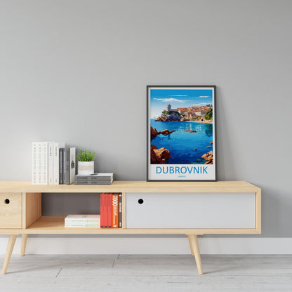 Dubrovnik Print Dubrovnik Home Decor Landscape Art Print Dubrovnik Wall Art for Croatia Enthusiast Gift Wall Hanging Dubrovnik Croatia Print