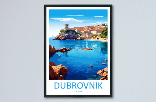 Dubrovnik Print Dubrovnik Home Decor Landscape Art Print Dubrovnik Wall Art for Croatia Enthusiast Gift Wall Hanging Dubrovnik Croatia Print