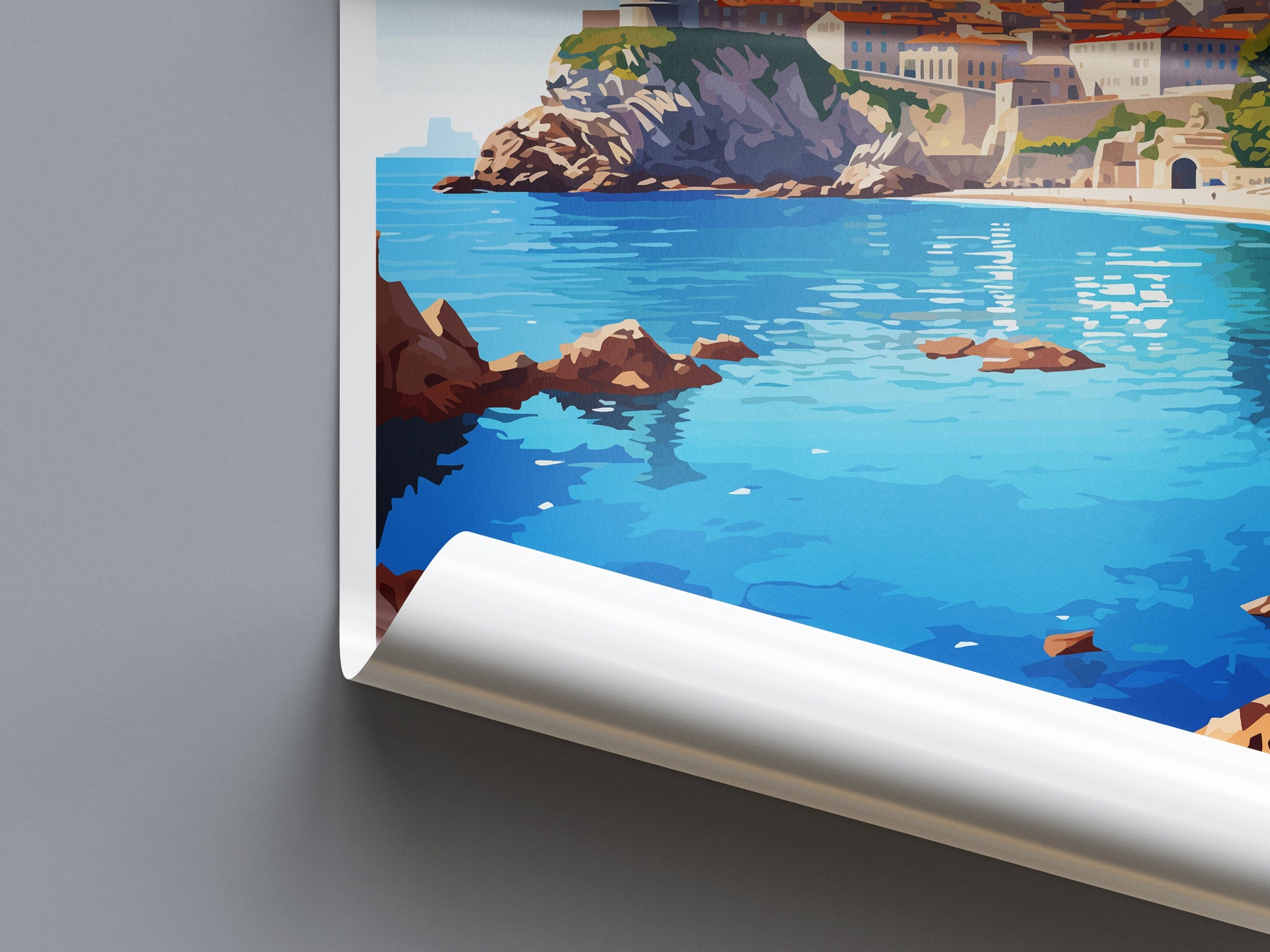 Dubrovnik Print Dubrovnik Home Decor Landscape Art Print Dubrovnik Wall Art for Croatia Enthusiast Gift Wall Hanging Dubrovnik Croatia Print