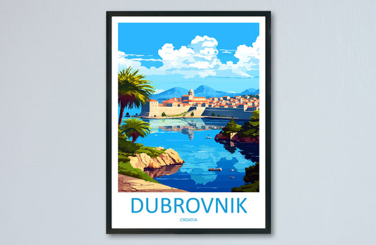 Dubrovnik Print Dubrovnik Home Decor Landscape Art Print Dubrovnik Wall Art for Croatia Enthusiast Gift Wall Hanging Dubrovnik Croatia Print