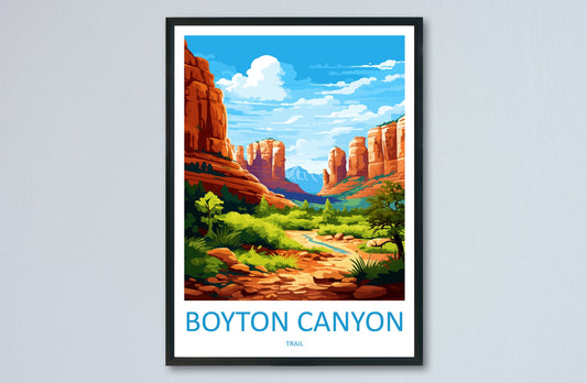 Boynton Canyon Trail Travel Print Wall Art Boynton Canyon Trail Wall Hanging Home Decor Boynton Canyon Trail Lovers Arizona Art