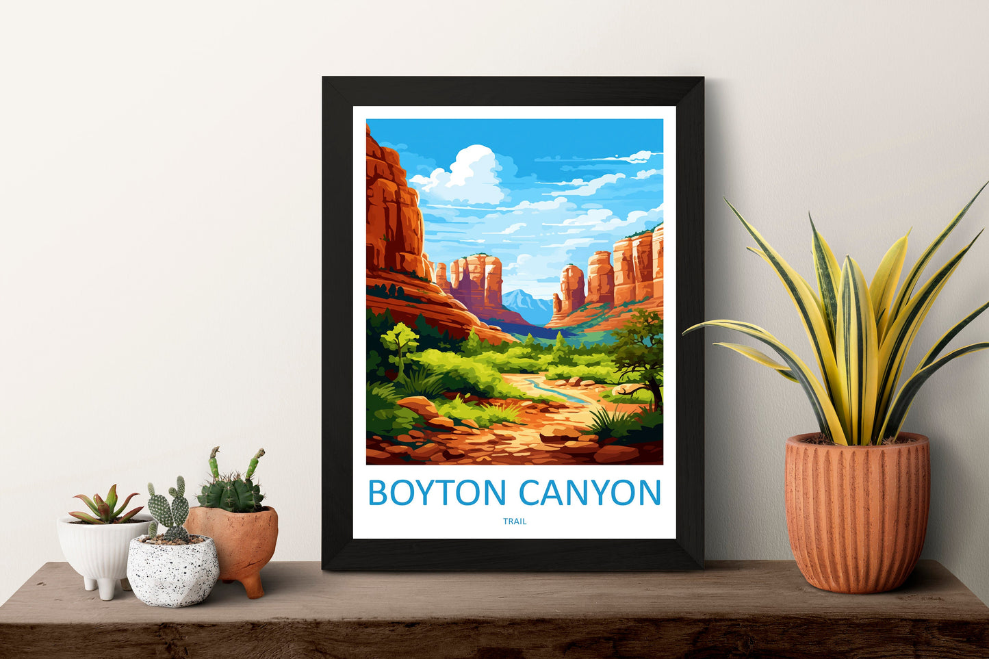 Boynton Canyon Trail Travel Print Wall Art Boynton Canyon Trail Wall Hanging Home Decor Boynton Canyon Trail Lovers Arizona Art