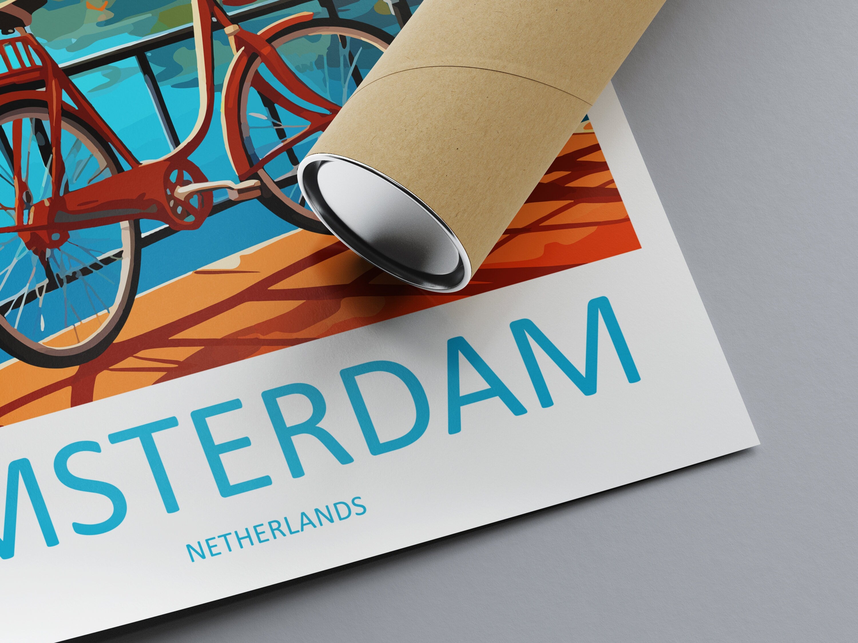 Amsterdam Travel Print Wall Art Amsterdam Wall Hanging Home Décor Amsterdam Gift Art Lovers Netherlands Art Lover Gift Amsterdam Decor