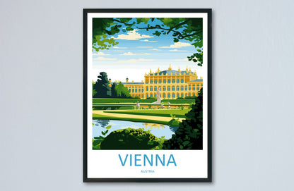 Vienna Travel Print Wall Art Vienna Wall Hanging Home Décor Vienna Gift Art Lovers Austria Art Lover Gift Vienna Travel Poster