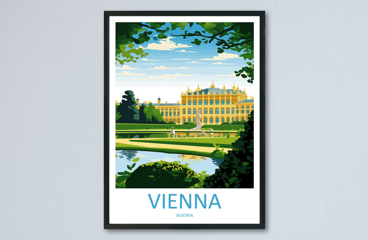 Vienna Travel Print Wall Art Vienna Wall Hanging Home Décor Vienna Gift Art Lovers Austria Art Lover Gift Vienna Travel Poster