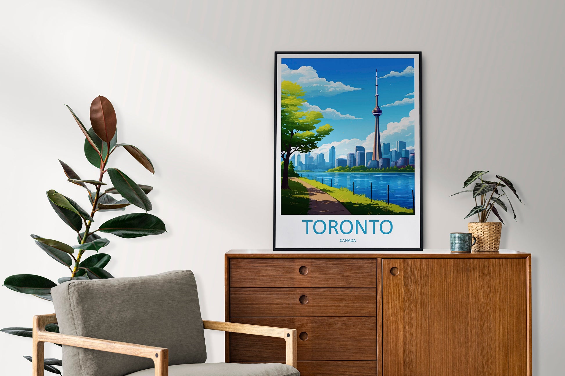 Toronto Travel Print Wall Art Toronto Canada Wall Hanging Home Decoration Toronto Gift Art Lovers Wall Art Print Toronto Canada Art