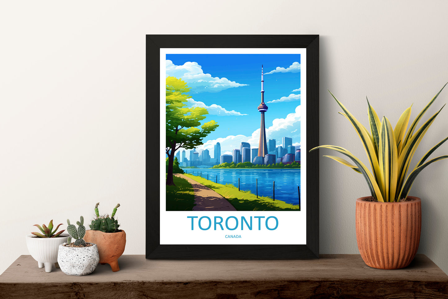 Toronto Travel Print Wall Art Toronto Canada Wall Hanging Home Decoration Toronto Gift Art Lovers Wall Art Print Toronto Canada Art