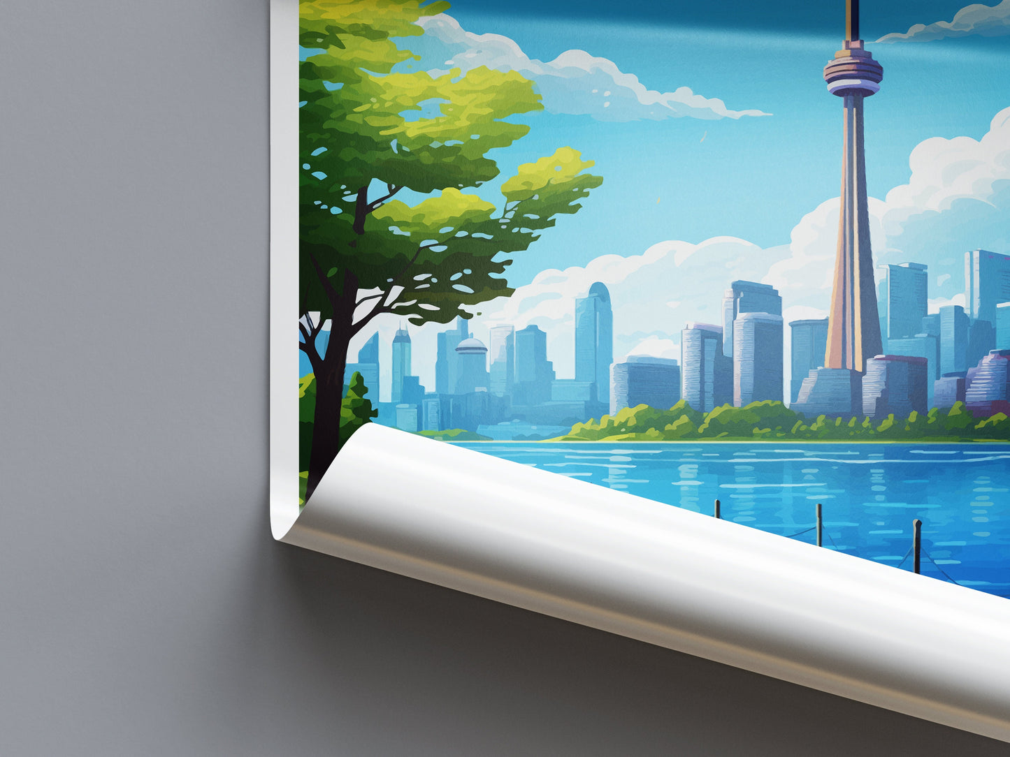 Toronto Travel Print Wall Art Toronto Canada Wall Hanging Home Decoration Toronto Gift Art Lovers Wall Art Print Toronto Canada Art