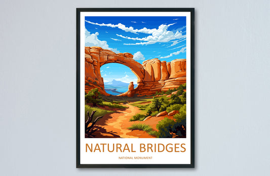 Natural Bridge Travel Print Wall Art Natural Bridge Wall Hanging Home Décor Natural Bridge Art Lovers Utah Art Lover