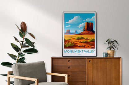 Monument Valley Travel Print Wall Art Monument Valley Wall Hanging Home Decor Arizona Art Gift Monument Valley Lovers Arizona Desert Art