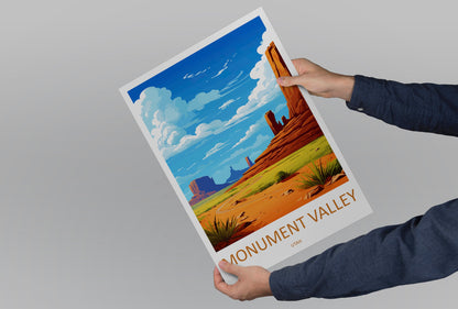Monument Valley Travel Print Wall Art Monument Valley Wall Hanging Home Decor Arizona Art Gift Monument Valley Lovers Arizona Desert Art