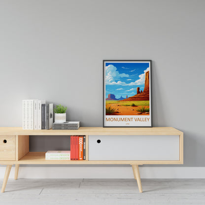 Monument Valley Travel Print Wall Art Monument Valley Wall Hanging Home Decor Arizona Art Gift Monument Valley Lovers Arizona Desert Art