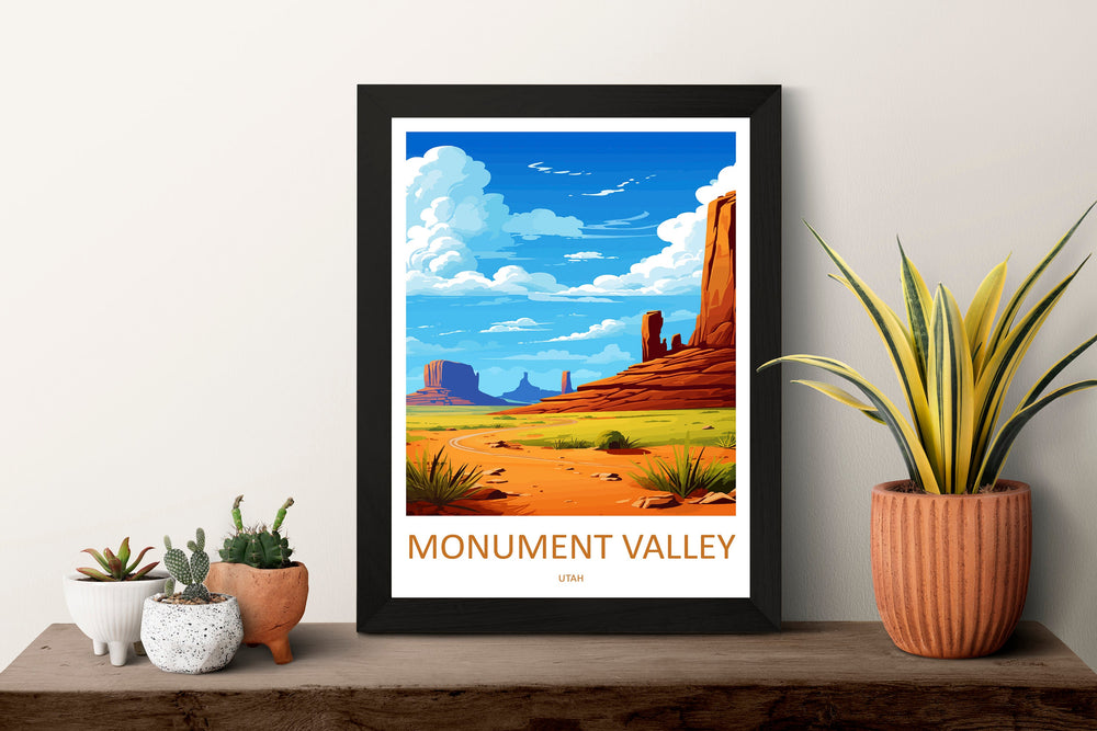 Monument Valley Travel Print Wall Art Monument Valley Wall Hanging Home Decor Arizona Art Gift Monument Valley Lovers Arizona Desert Art