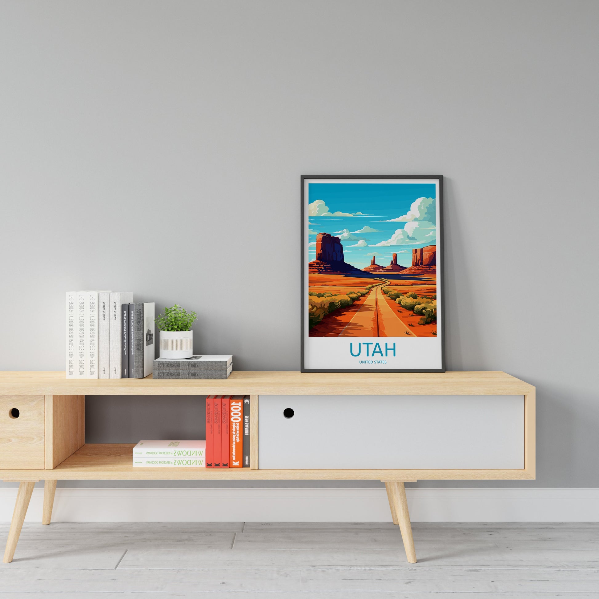 Utah Travel Print Wall Art Utah Wall Hanging Home Décor Utah Art Lovers Utah Art Lover Gift