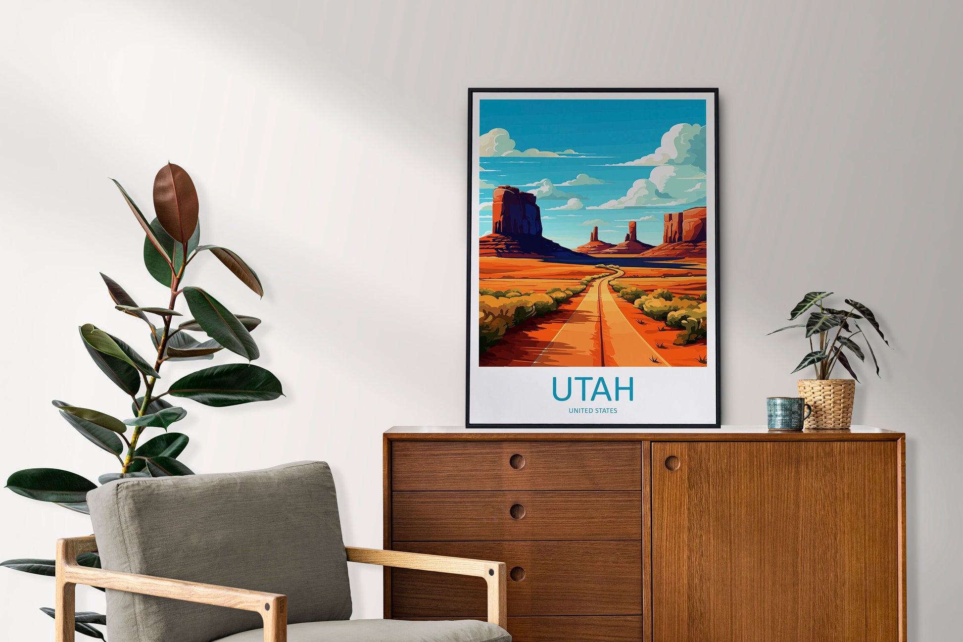 Utah Travel Print Wall Art Utah Wall Hanging Home Décor Utah Art Lovers Utah Art Lover Gift