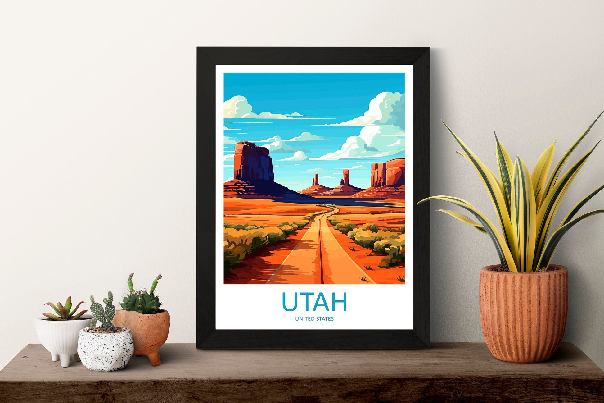 Utah Travel Print Wall Art Utah Wall Hanging Home Décor Utah Art Lovers Utah Art Lover Gift