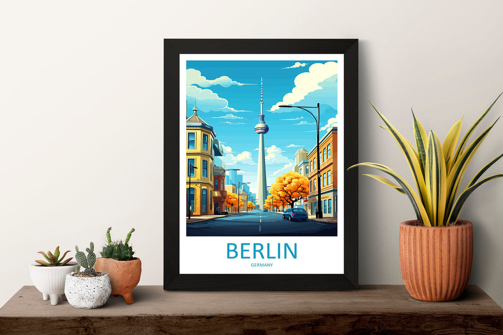 Berlin Travel Print Wall Art Berlin Wall Hanging Home Décor Berlin Gift Art Lovers Germany Art Lover Gift Berlin Wall Décor Berlin Print