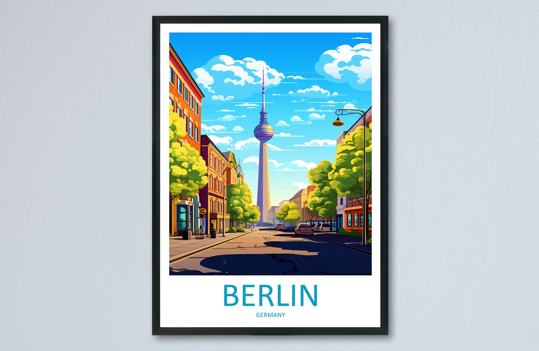 Berlin Travel Print Wall Art Berlin Wall Hanging Home Décor Berlin Gift Art Lovers Germany Art Lover Gift Berlin Wall Décor Berlin Print