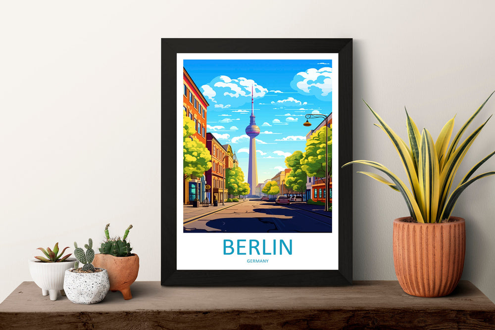 Berlin Travel Print Wall Art Berlin Wall Hanging Home Décor Berlin Gift Art Lovers Germany Art Lover Gift Berlin Wall Décor Berlin Print