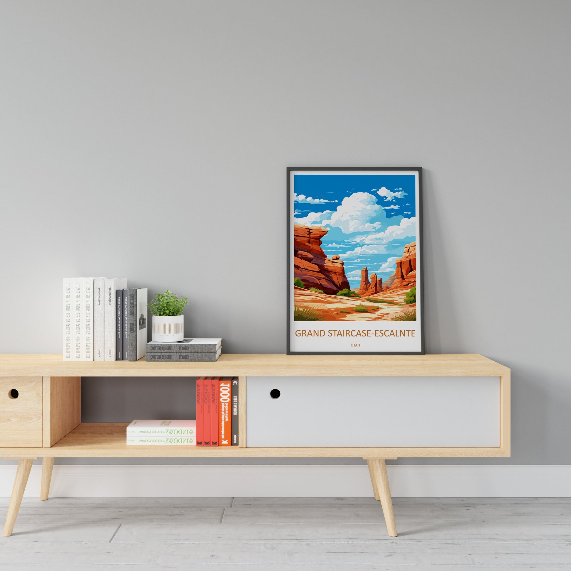 Grand Staircase Travel Print Wall Art Grand Staircase Wall Hanging Home Decor Utah Art Gift Grand Staircase Lovers Desert Art