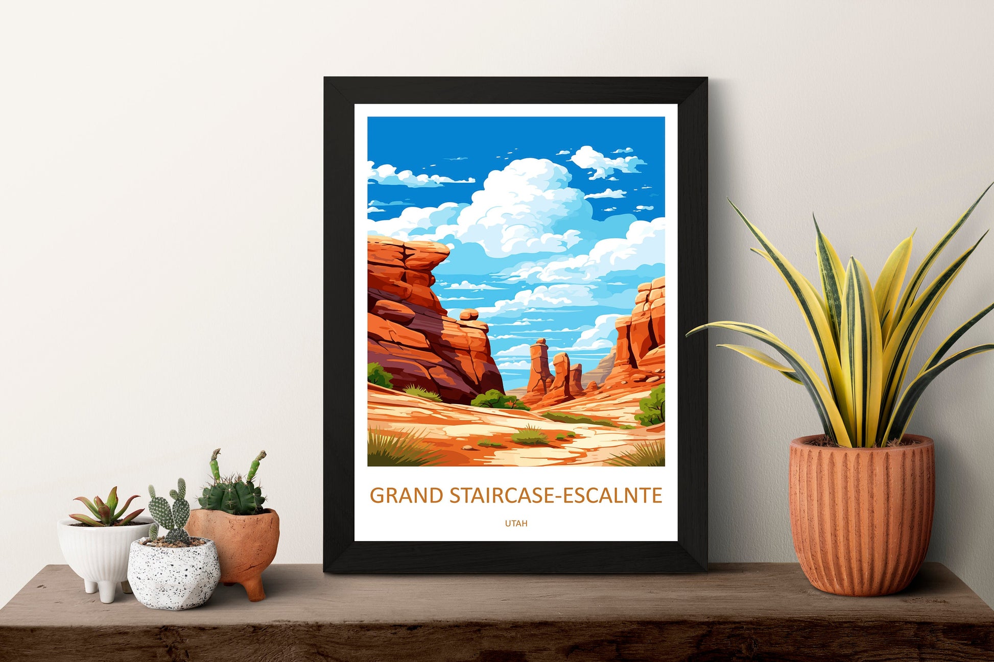 Grand Staircase Travel Print Wall Art Grand Staircase Wall Hanging Home Decor Utah Art Gift Grand Staircase Lovers Desert Art