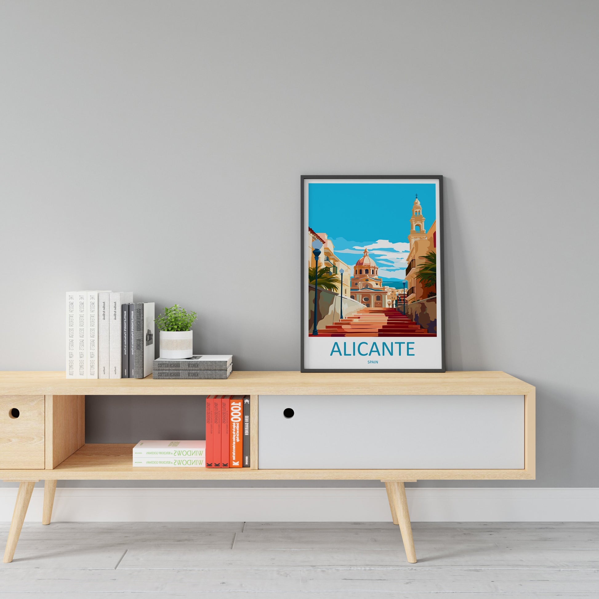 Alicante Travel Print Wall Art Alicante Wall Hanging Home Décor Alicante Gift Art Lovers Spain Art Gift Alicante Travel Poster art