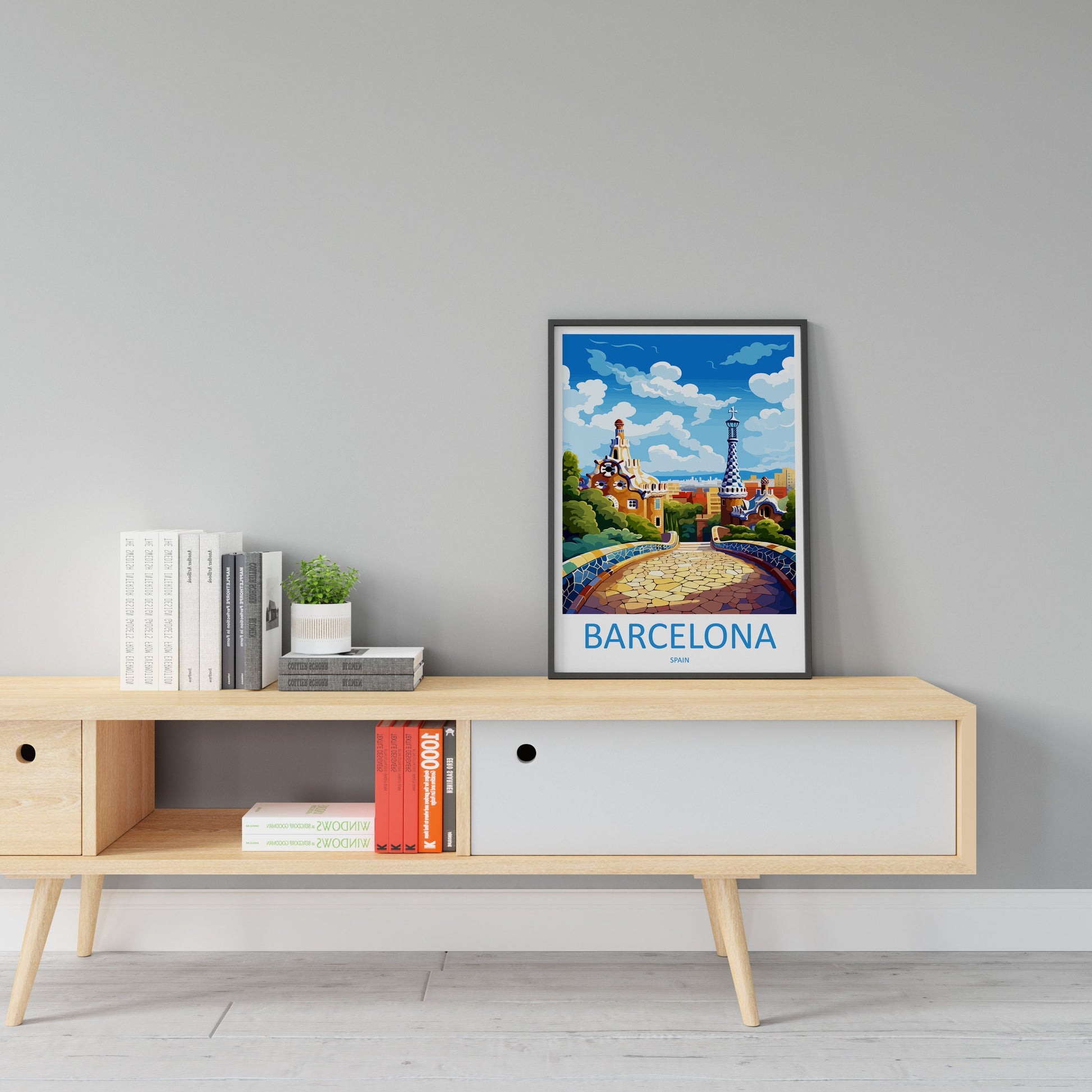 Barcelona Travel Print Wall Art Barcelona Wall Hanging Home Décor Barcelona Gift Art Lovers Spain Art Lover Gift Barcelona Print Spain Art